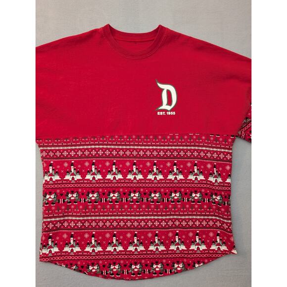 Disneyland Resort Other - Disneyland Resort Christmas Spirit Jersey Small Red Holiday Sweater Shirt